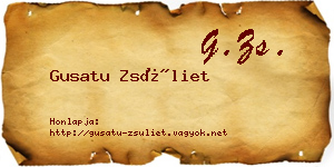 Gusatu Zsüliet névjegykártya